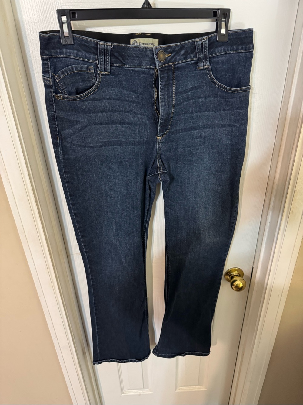 Democracy Women's Boot Cut Jeans in Dark Blue Wash